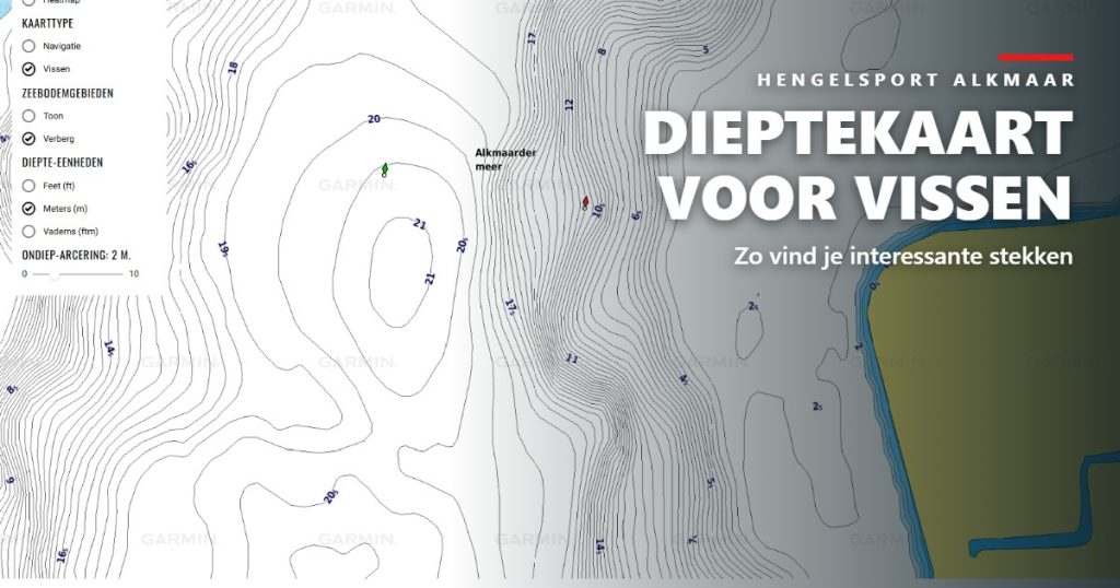 Dieptekaart voor vissen: zo vind je interessante stekken