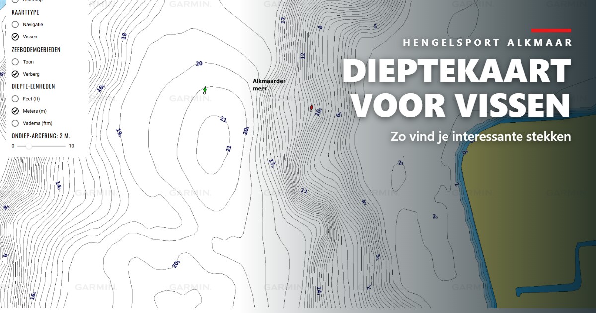 Dieptekaart voor vissen: zo vind je interessante stekken