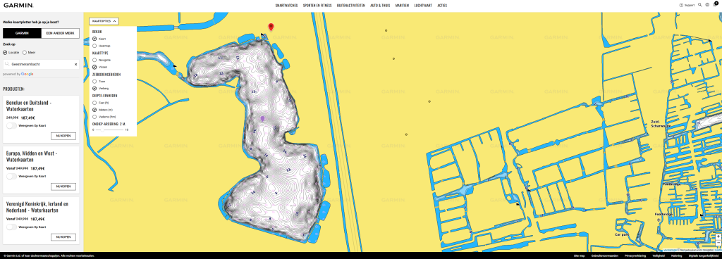 Garmin dieptekaart Alkmaardermeer