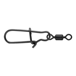 SPRO Matte Black Easy Snap + Rolling Swivel